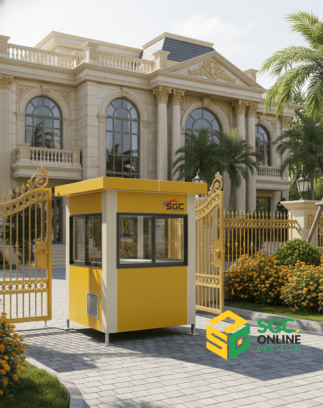 Bốt Bảo Vệ Tiêu Chuẩn Cho 1 Người Ngồi 1 chốt bảo vệ giá rẻ SG273