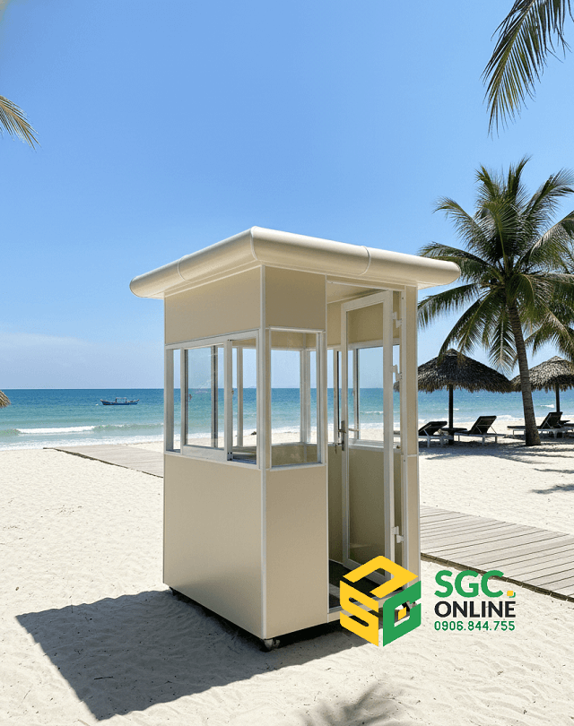 Bốt Bảo Vệ Tiêu Chuẩn Cho 1 Người Ngồi 2 chốt bảo vệ di động SG314